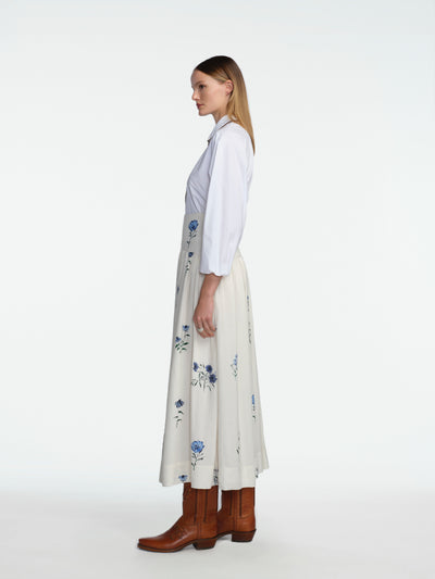 Cotton Poplin Leather Trim Harrier Shirt