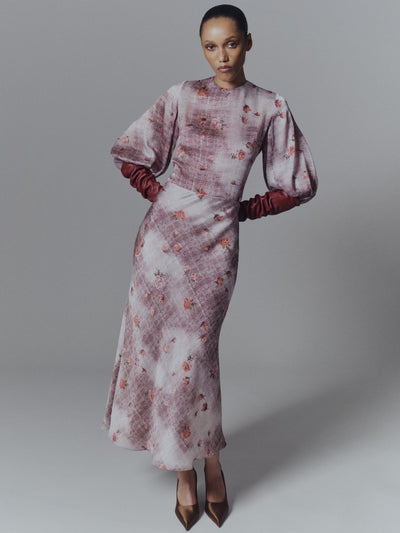 Floral Printed Georgette Sophie Skirt