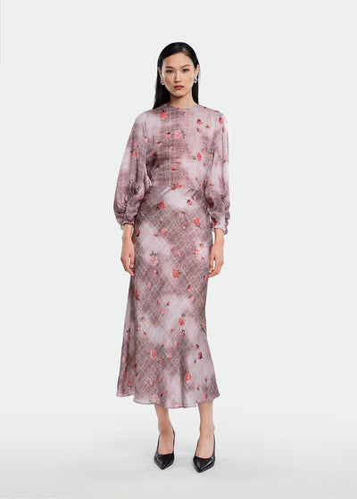 Floral Printed Georgette Sophie Skirt