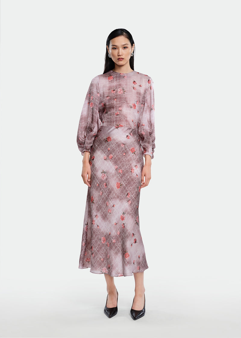 Floral Printed Georgette Sophie Skirt