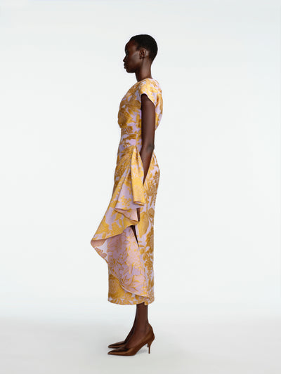 Floral Fil Coupe Florence Dress