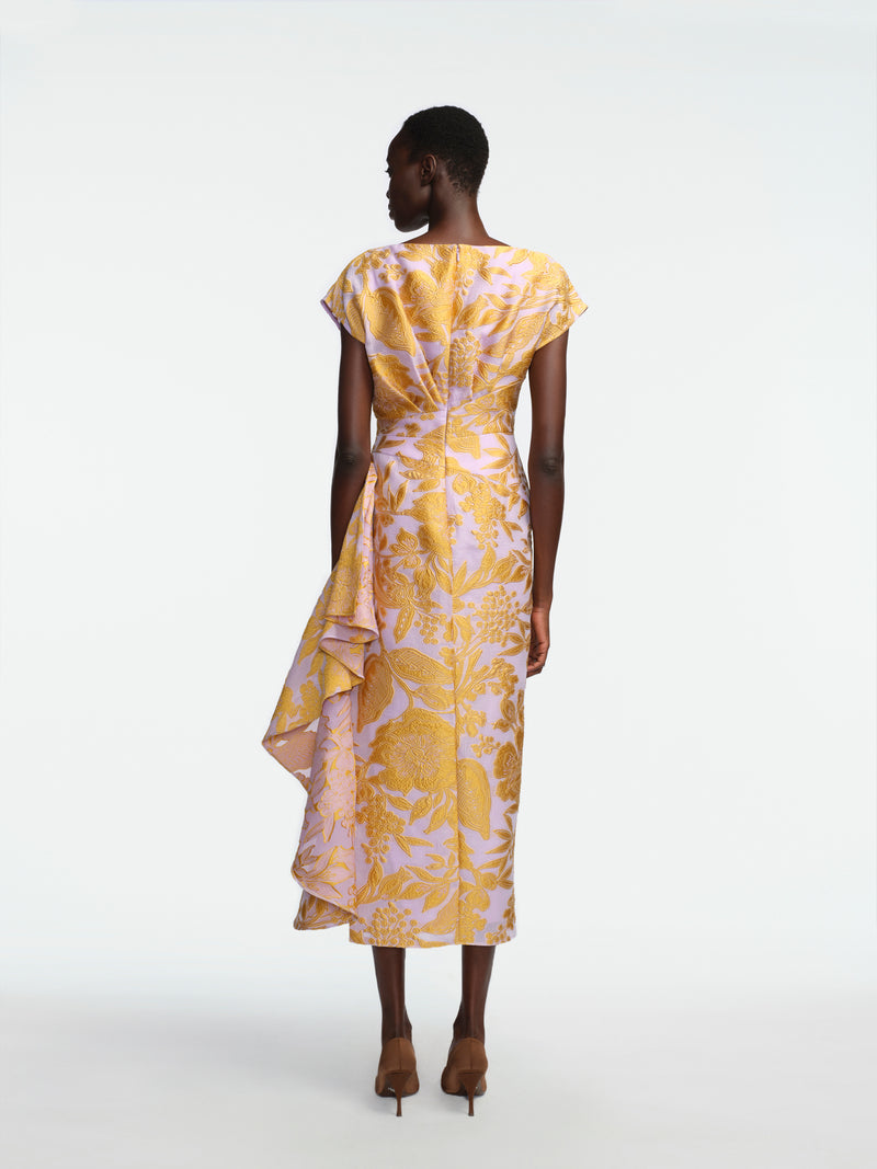Floral Fil Coupe Florence Dress