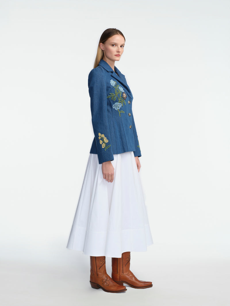 Cotton Poplin Parker Skirt