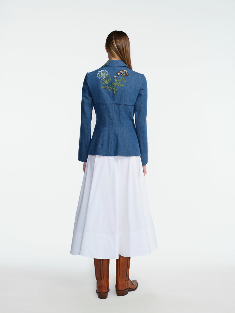 Cotton Poplin Parker Skirt