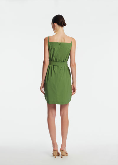 Tech Poplin Belted Dress