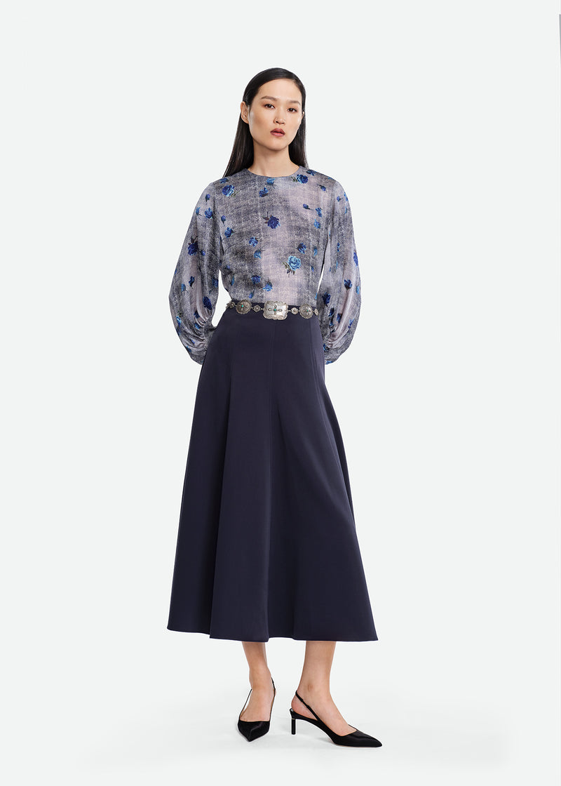 Cotton Poplin Parker Skirt