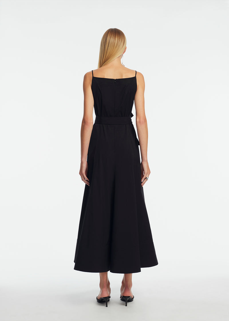 Cotton Poplin Belted Dress