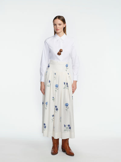 Wildflower Linen Blue Jay Skirt