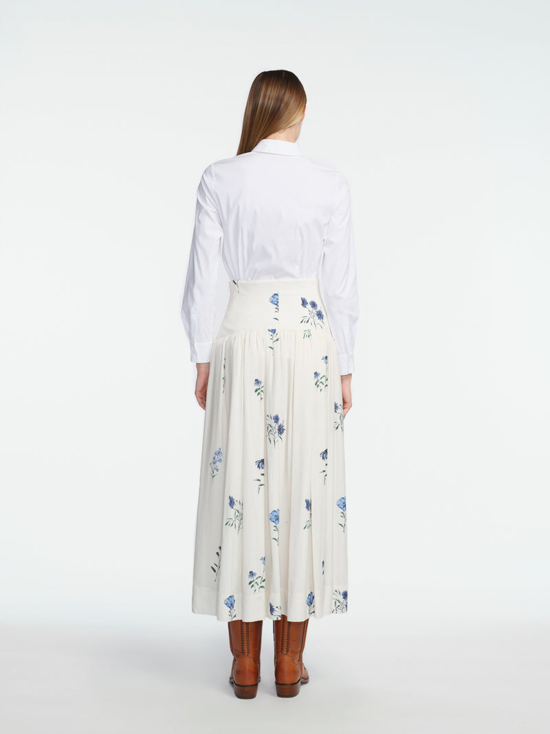 Wildflower Linen Blue Jay Skirt