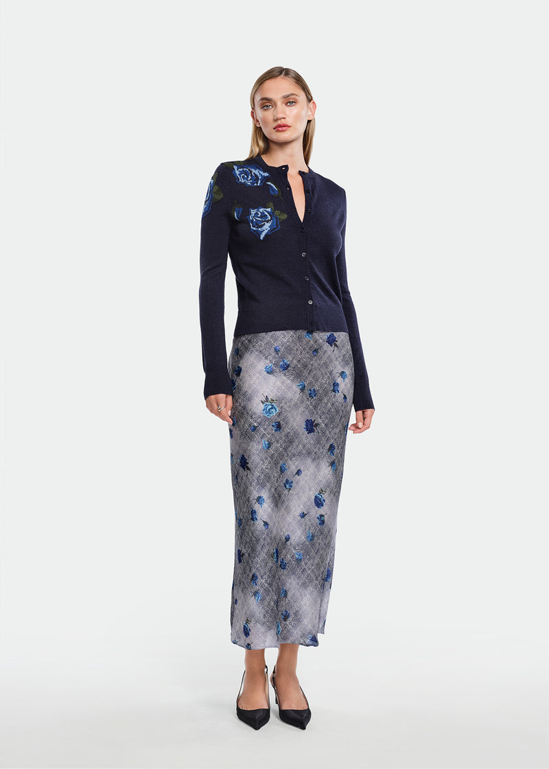 Floral Printed Georgette Sophie Skirt