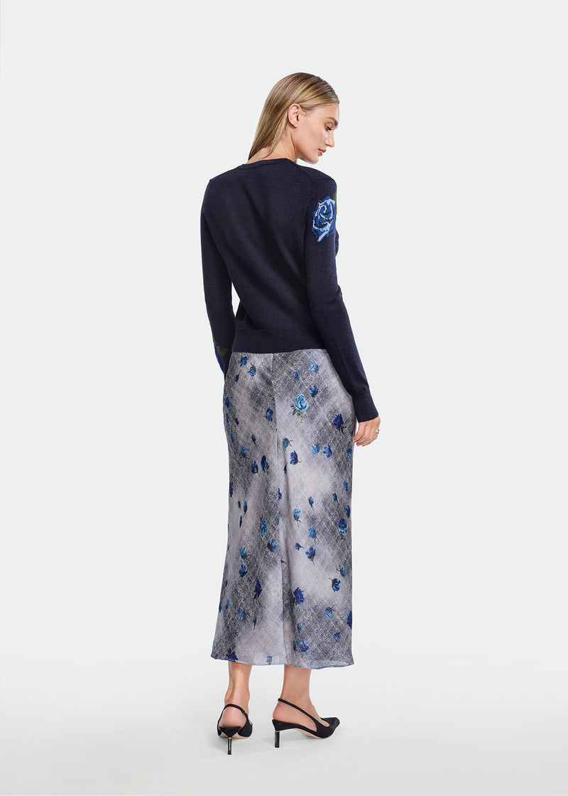 Floral Printed Georgette Sophie Skirt