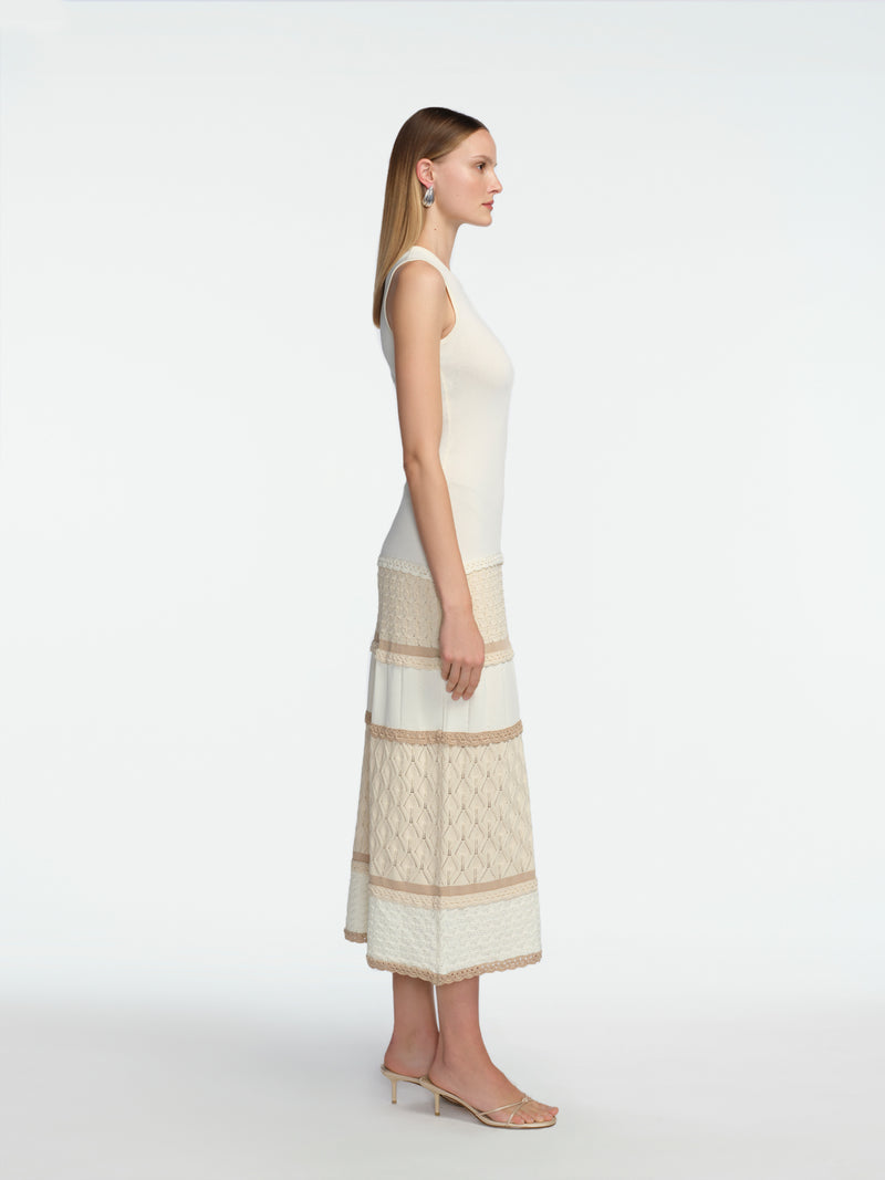 Pointelle Knit Dress