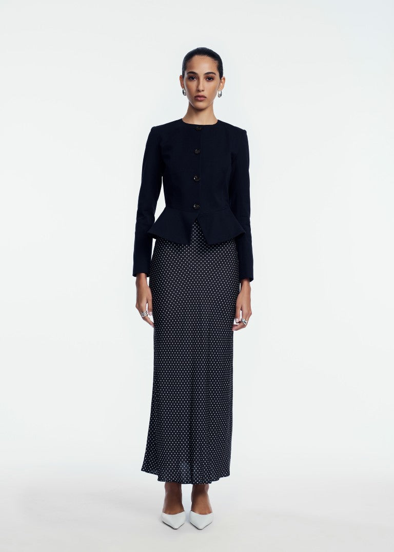 Polka Dot Satin Sophie Skirt