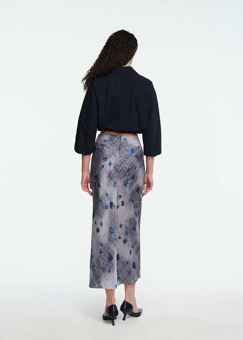 Floral Printed Georgette Sophie Skirt