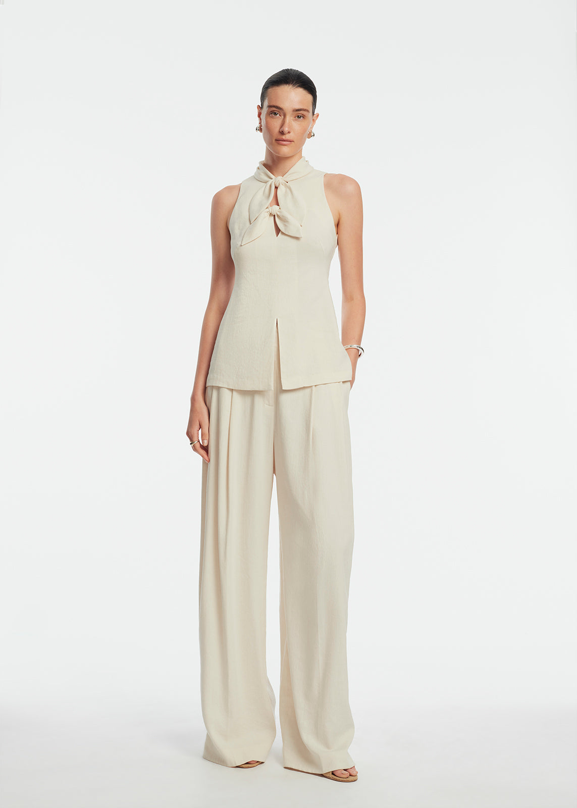 Linen Bow Top – Lela Rose