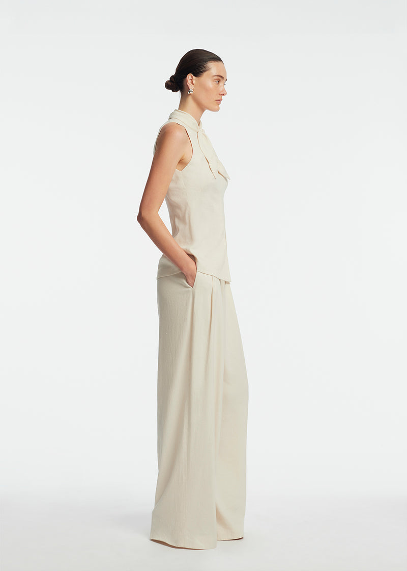Linen Bow Top