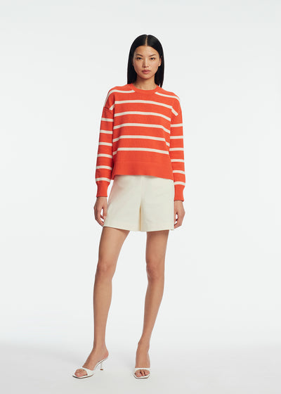 Striped Knit Crewneck