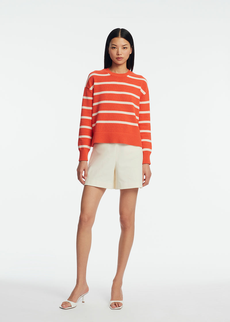 Striped Knit Crewneck