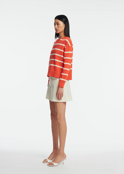 Striped Knit Crewneck