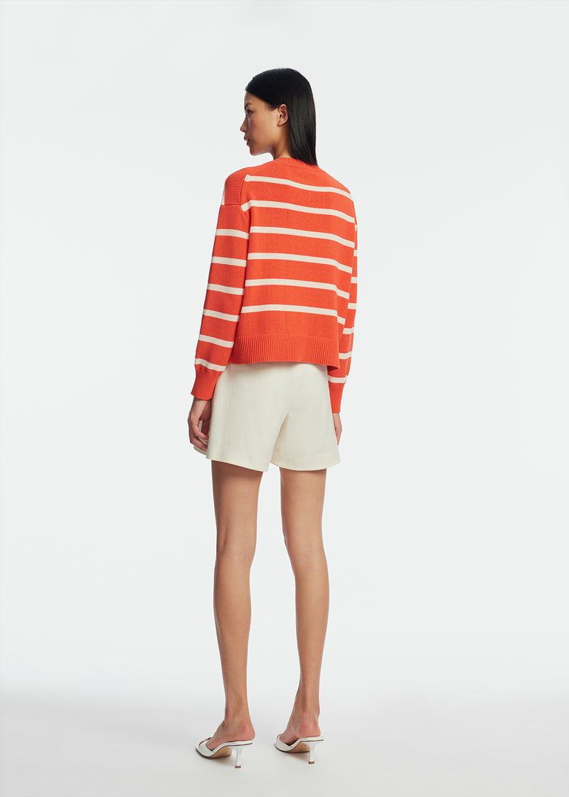 Striped Knit Crewneck