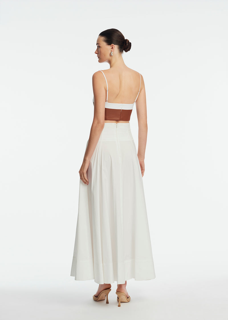 Cotton Poplin Parker Skirt