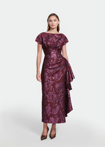 Floral Fil Coupe Florence Dress