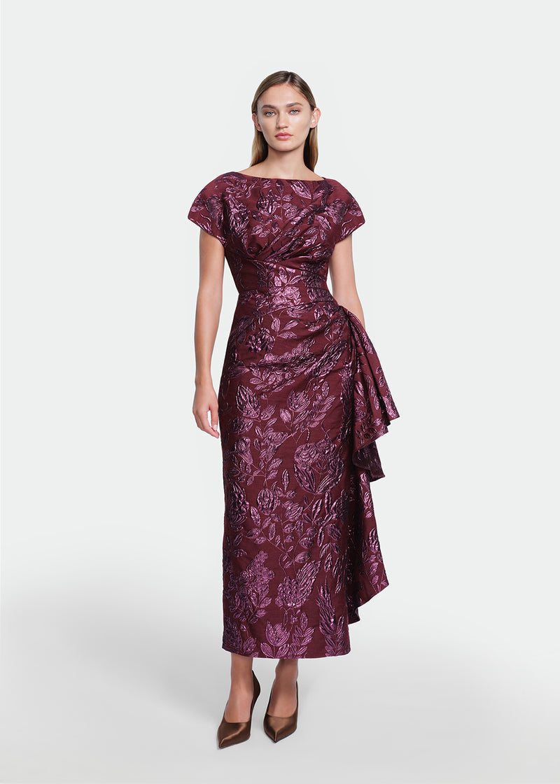 Floral Fil Coupe Florence Dress