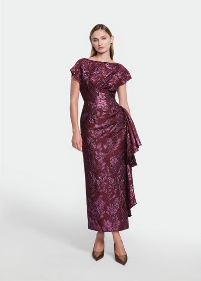Floral Fil Coupe Florence Dress