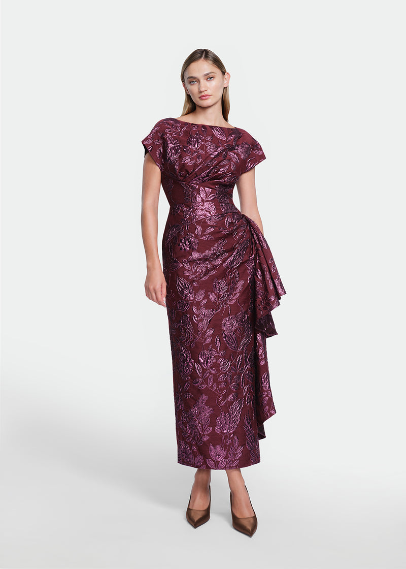 Floral Fil Coupe Florence Dress