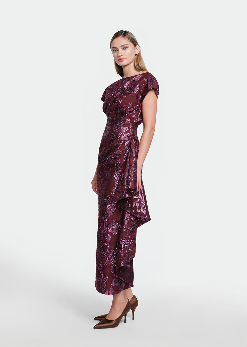 Floral Fil Coupe Florence Dress