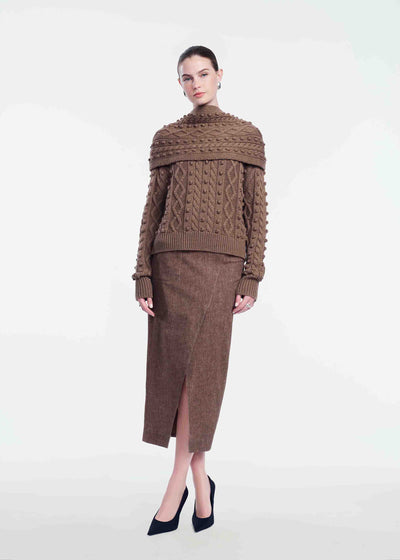 Cable Knit Wrap