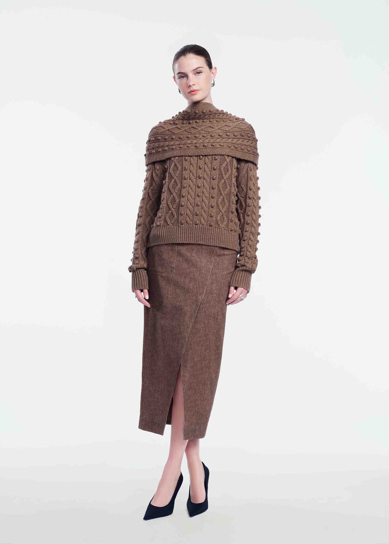 Cable Knit Wrap