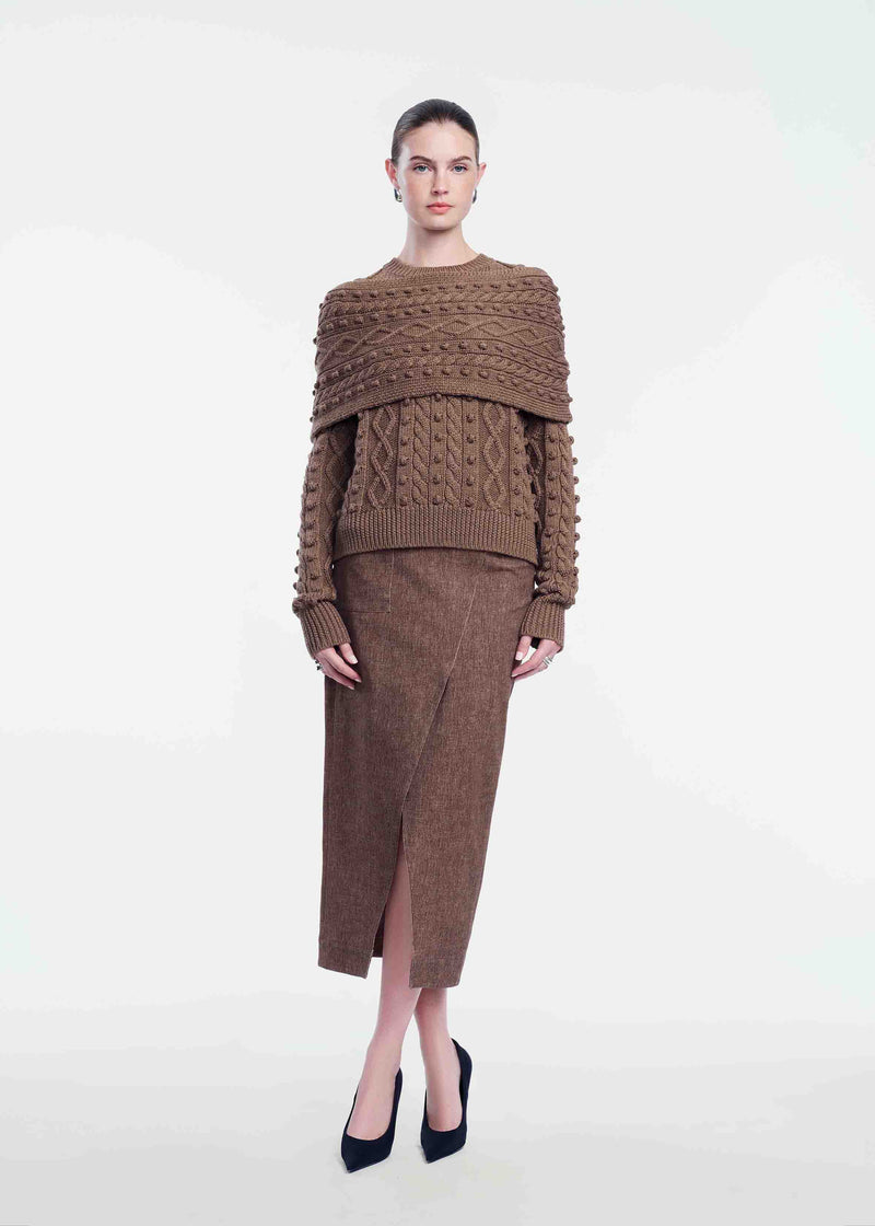 Cable Knit Wrap