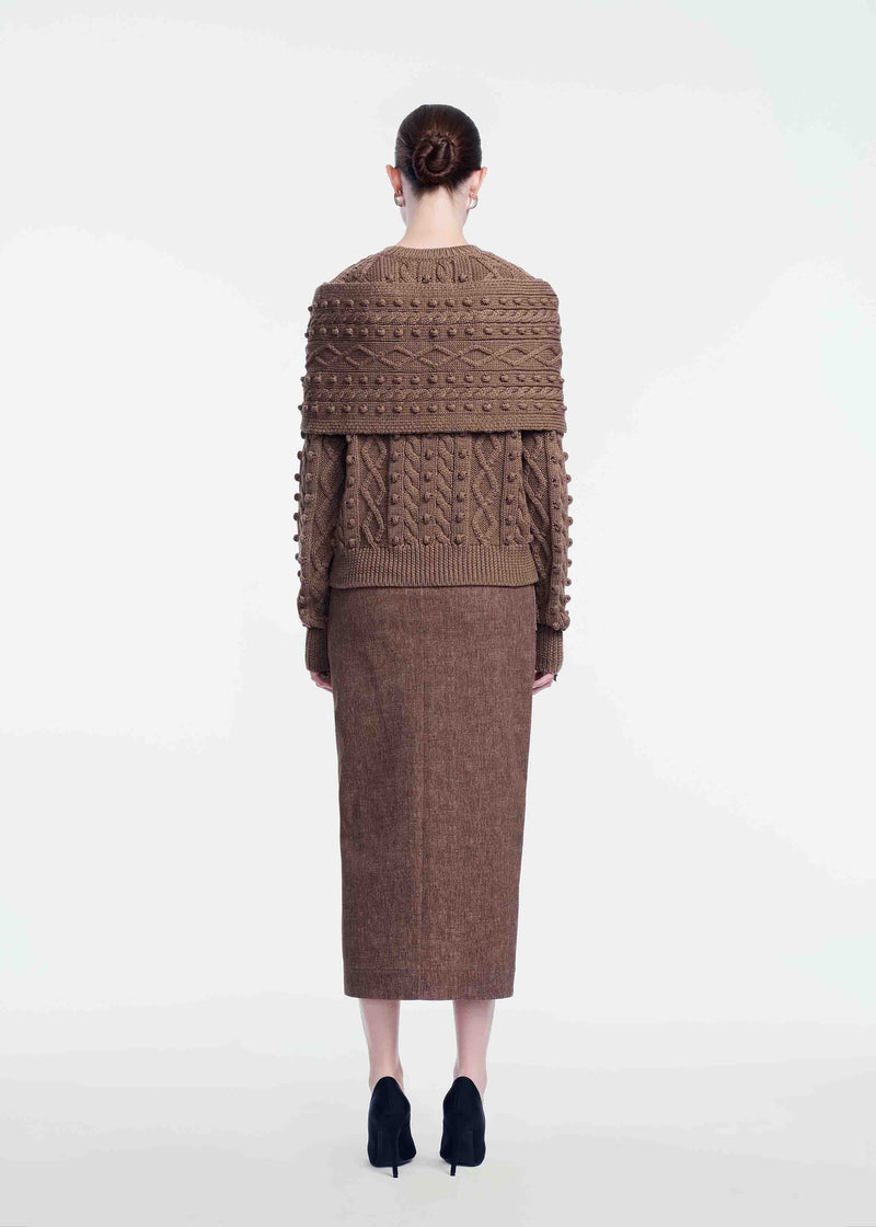 Cable Knit Wrap
