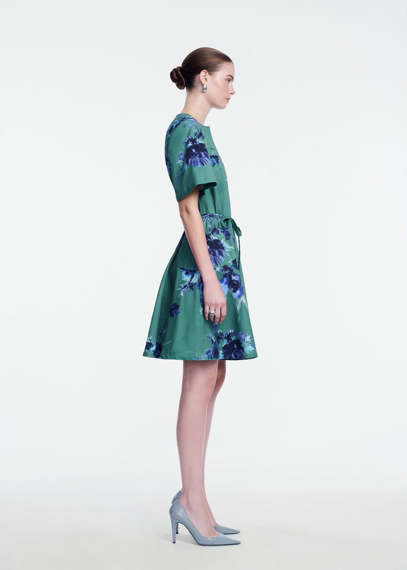 Floral Stretch Cotton Dress