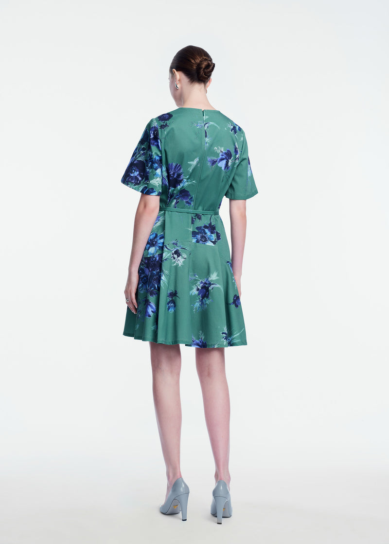 Floral Stretch Cotton Dress