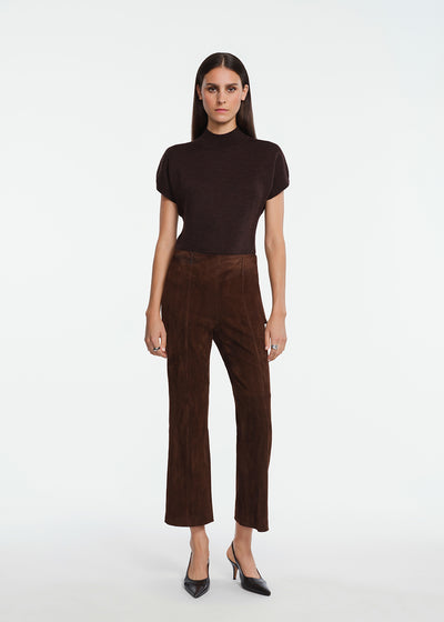 Cap Sleeve Mock Neck Knit