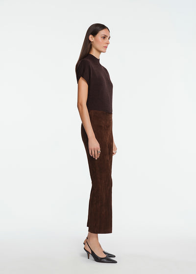 Cap Sleeve Mock Neck Knit