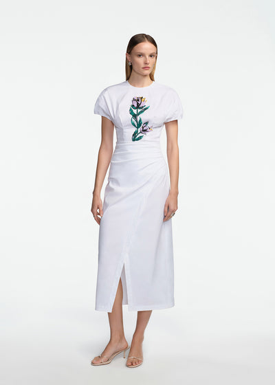 Cotton Poplin Wrap Skirt