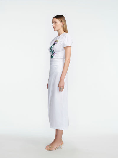 Cotton Poplin Wrap Skirt
