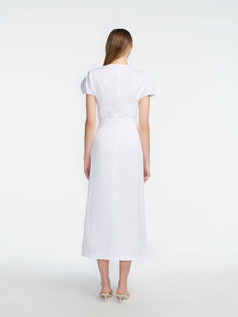 Cotton Poplin Wrap Skirt