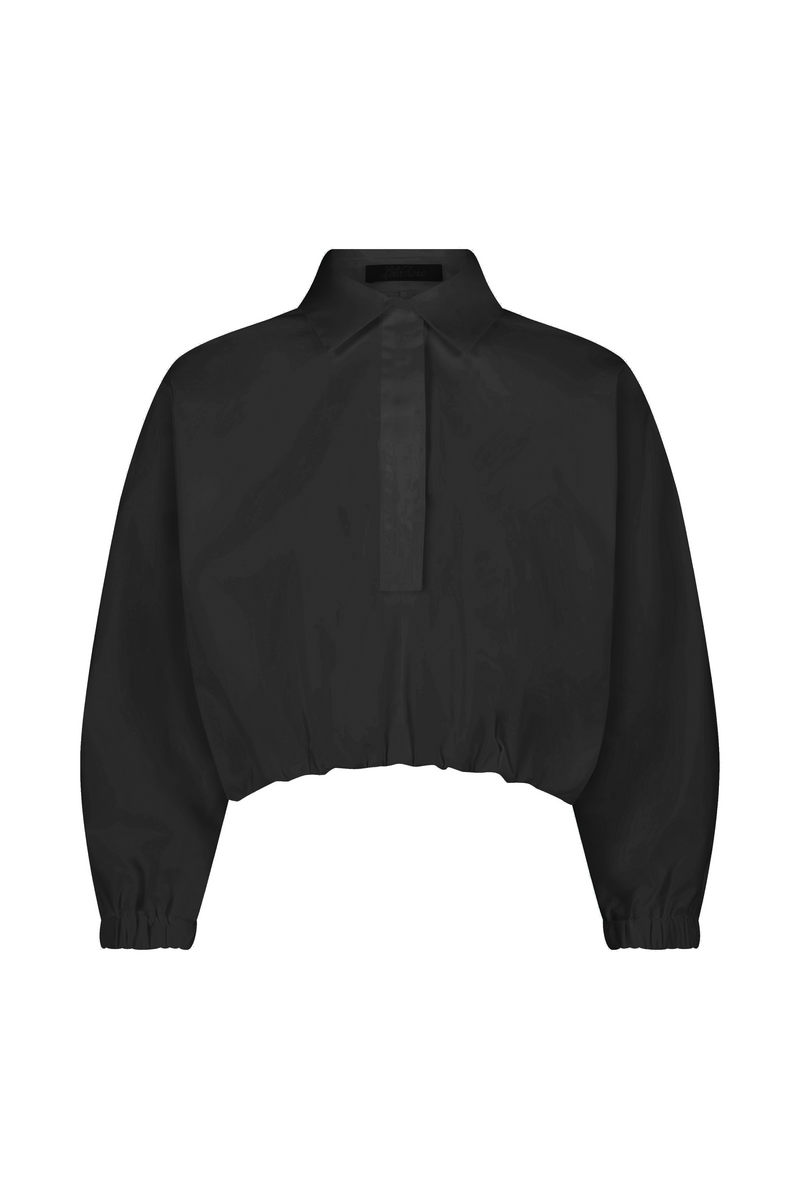 Cotton Poplin Long Sleeve Top