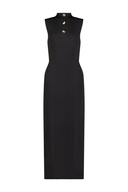 Button Midi Dress