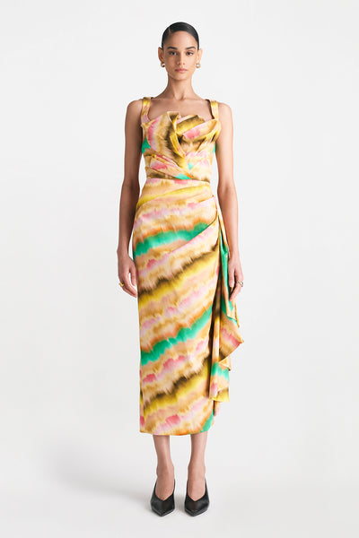 Sunset Cotton Draped Tulip Tank