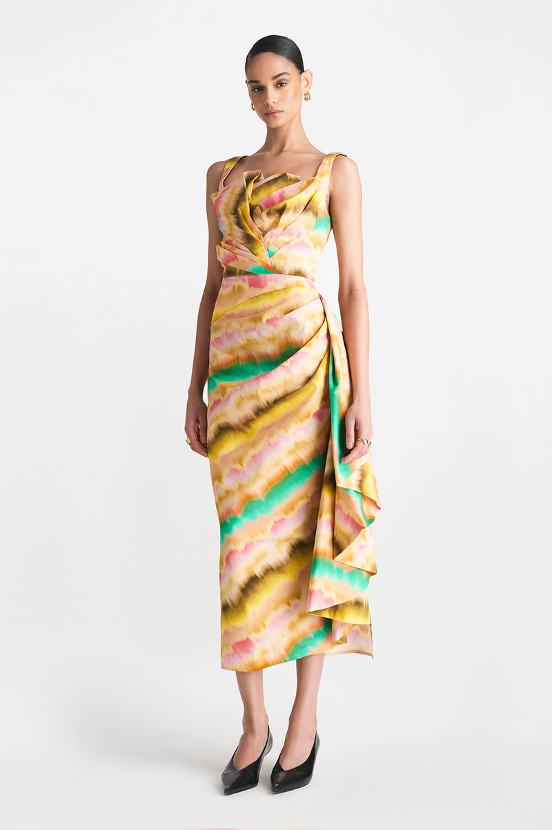 Sunset Cotton Draped Tulip Tank