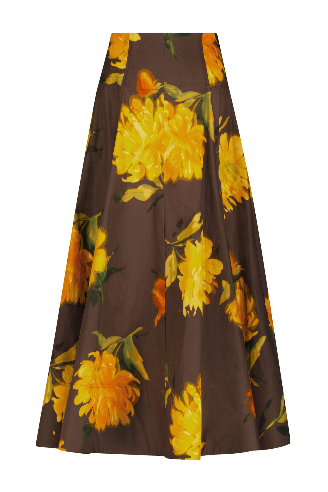 Floral Printed Cotton Parker Skirt
