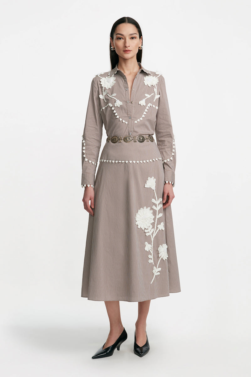 Grosgrain Embroidery Classic Ranch Shirt