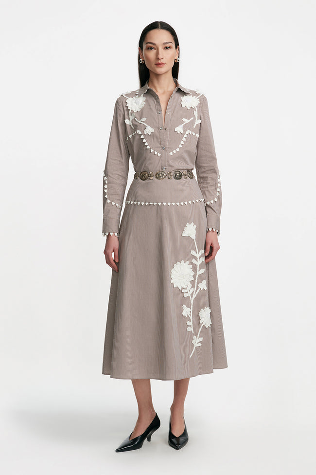 Grosgrain Embroidery Classic Ranch Shirt