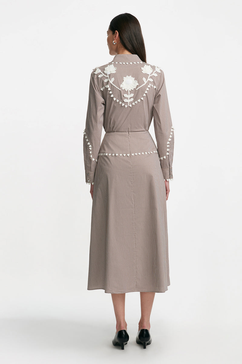 Grosgrain Embroidery Classic Ranch Shirt
