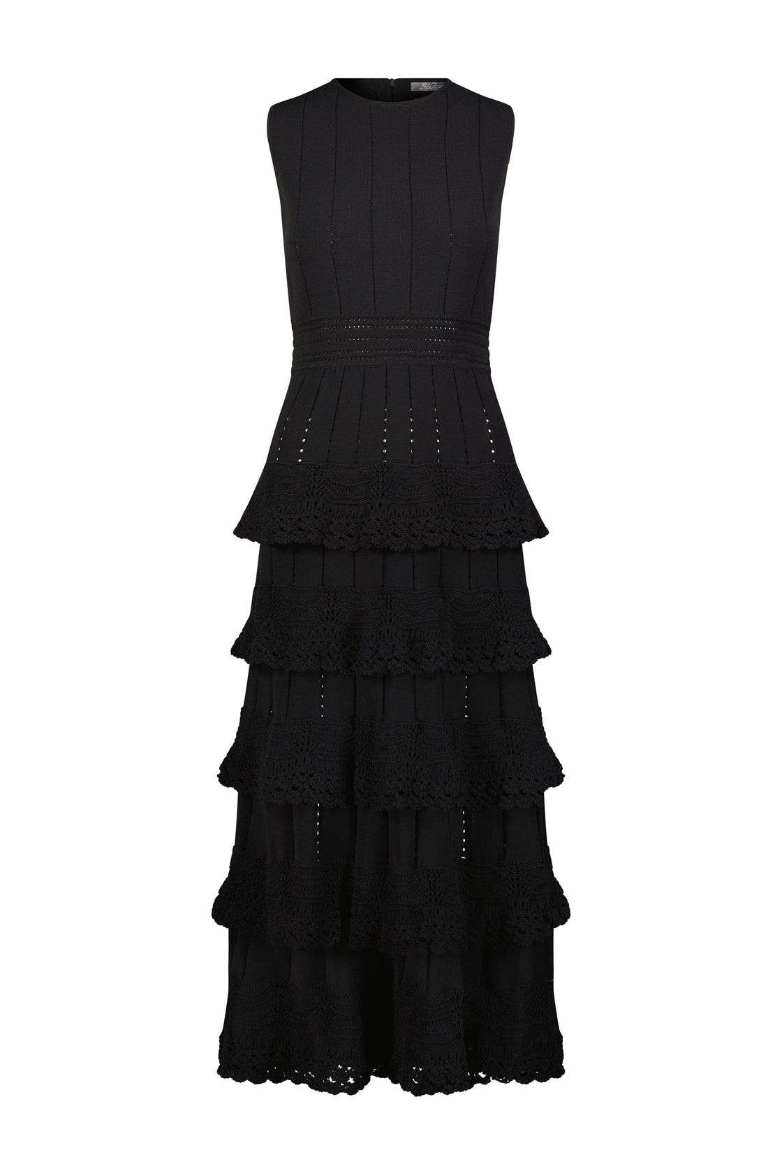 Crochet Ruffle Knit Sleeveless Piper Dress